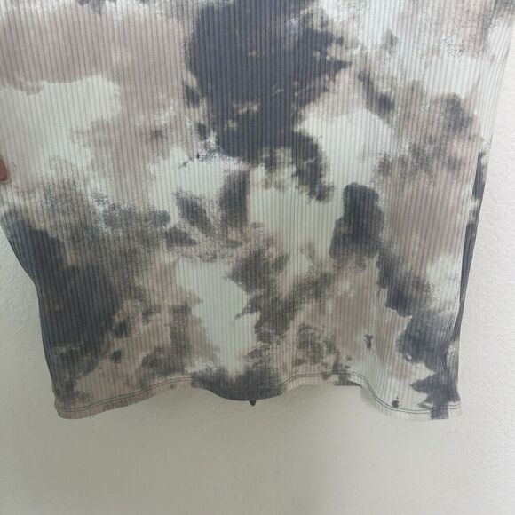 Fourteenth Place Tie Dye Long Sleeve Button Down Ribbed Midi Dress S - Picture 10 of 11